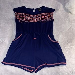 Forever21 Embroidered Romper